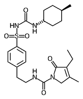 Chemical structure of glimepiride