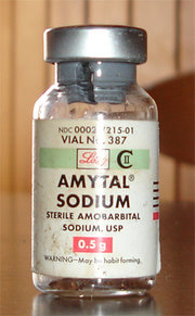 A vial of amytal sodium.