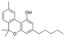 Chemical structure of cannabinol