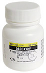 Bulk pharmaceutical bottle of Desoxyn