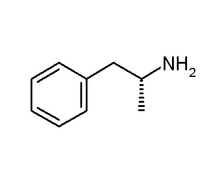 Dextroamphetamine chemical structure