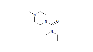 The structure of Diethylcarbamazine