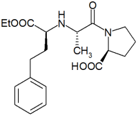 Molecular structure of enalaprilat