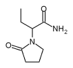 Chemical structure of etiracetam