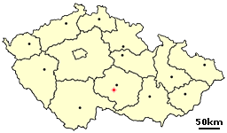 Location of TÅ™eÅ¡Å¥ in the Czech Republic