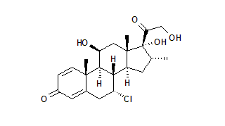 The structure of Alclometasone