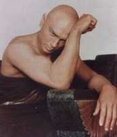 Actor Yul Brynner's trademark was his completely bald head, much of which was shaven.