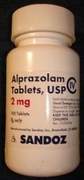 alprazolam 2mg tablet bottle