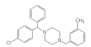 Meclizine's chemical structure