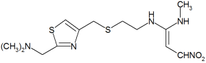 Molecular structure of nizatidine