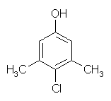 Chemical structure of chloroxylenol