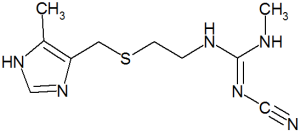 Molecular structure of cimetidine