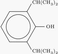 Propofol chemical structure