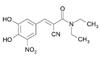 Chemical structure of entacapone