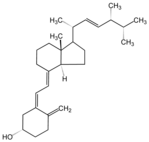 Chemical structure of ergocalciferol