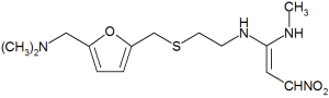 Molecular structure of ranitidine