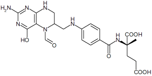 Molecular structure of folinic acid