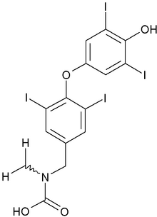 Levothyroxine chemical structure