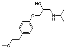Metoprolol chemical structure