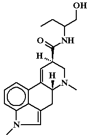 Chemical structure of methysergide