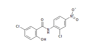 The structure of Niclosamide