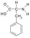 Chemical structure of Phenylalanine