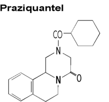 Praziquantel chemical structure