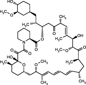 Sirolimus chemical structure]