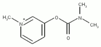 Chemical structure of pyridostigmine.