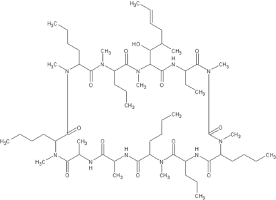 Ciclosporin chemical structure