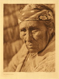 Old Klamath woman by Edward S. Curtis, 1924