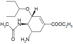 Oseltamivir chemical structure