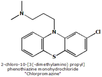 Chlorpromazine chemical structure