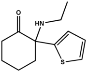 Tiletamine, 2-ethylamino-2-(2-thienyl) cyclohexanone